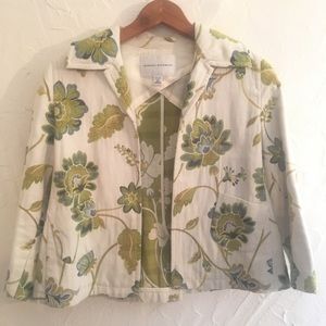 BR EMBROIDERED 3/4 SLEEVE JACKET